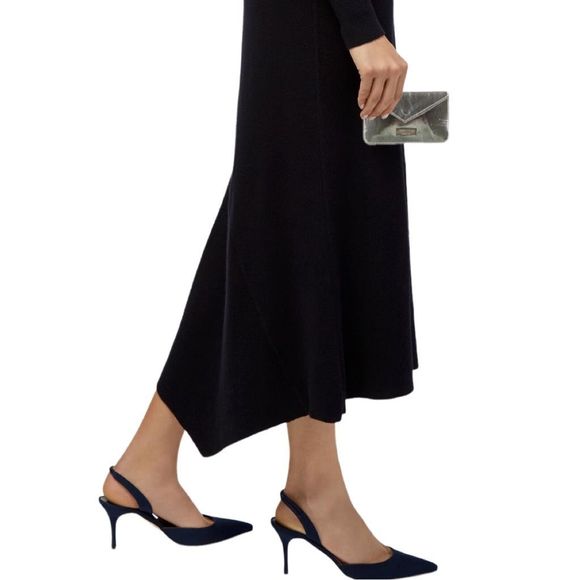 Jimmy Choo Silver Patent Leather Wallet - 5.25”W x 3.25”H x 0.25”D - Picture 3 of 5